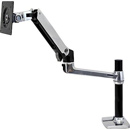 Ergotron Mounting Arm for Flat Panel Display - Black - Adjustable - 24" Screen Support - 20 lb Load Capacity - 45295026