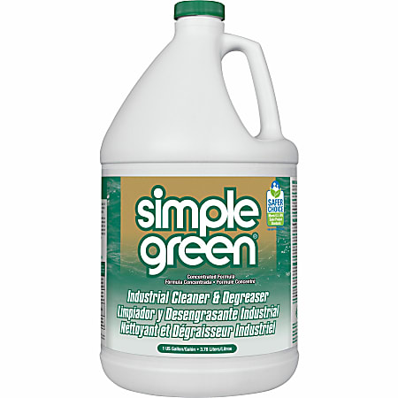 Simple Green Industrial Cleaner/Degreaser - Concentrate - 128 fl oz (4 quart) - Original Scent - 168 / Pallet - Non-toxic, Non-abrasive, Non-corrosive, Residue-free, Non-flammable - White