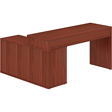 LYS L-Shape Workstation with Cabinet - For - Table TopLaminated L-shaped Top - 200 lb Capacity - 29.50
