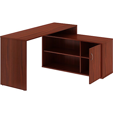 LYS L-Shape Workstation with Cabinet - For - Table TopLaminated L-shaped Top - 200 lb Capacity - 29.50