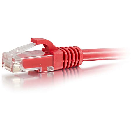 C2G-5ft Cat6 Snagless Crossover Unshielded (UTP) Network Patch Cable - Red - Category 6 for Network Device - RJ-45 Male - RJ-45 Male - Crossover - 5ft - Red