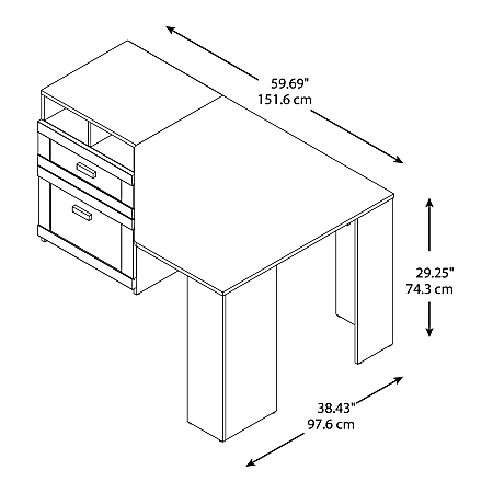 Wheaton corner outlet desk