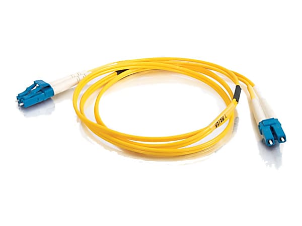 C2G 3m LC-LC 9/125 Duplex Single Mode OS2 Fiber Cable - Yellow - 10ft - Patch cable - LC single-mode (M) to LC single-mode (M) - 3 m - fiber optic - duplex - 9 / 125 micron - OS2 - yellow
