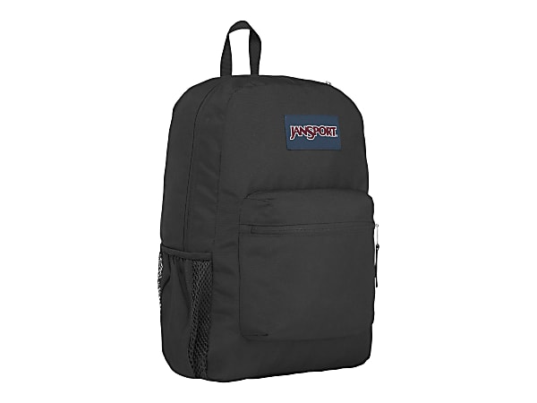 Jansport Cross Town Backpack 70percent Recycled Black Office Depot