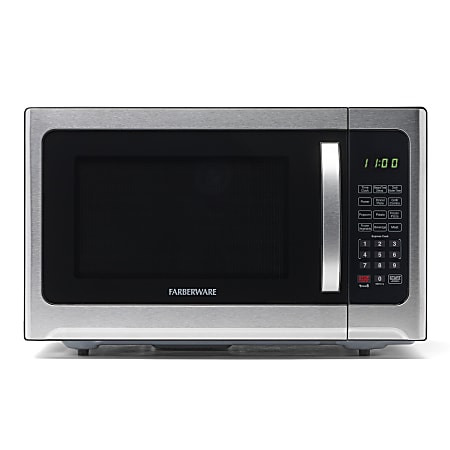 Farberware Professional Microwave And Grill Oven, 1.2 Cu. Ft., Silver