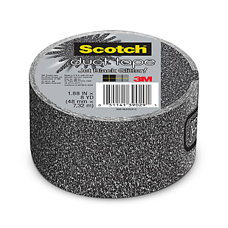 Scotch™ Expressions Glitter Duct Tape, 1.88" x 8 Yd., Black