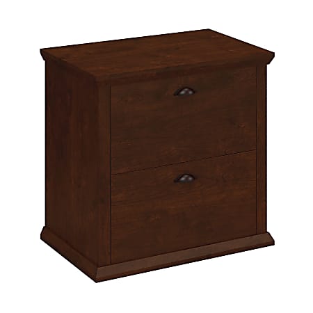 Bush Business Furniture Yorktown 20"D Lateral 2-Drawer File Cabinet, Antique Cherry, Delivery