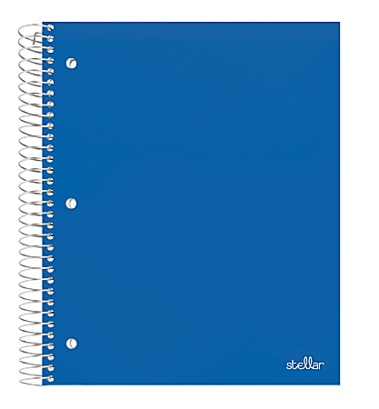 Office Depot Brand Stellar Notebook With Spine Cover 6 x 9 12 3 Subject  College Ruled 120 Sheets Black - Office Depot