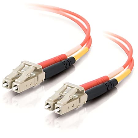 C2G-5m LC-LC 50/125 OM2 Duplex Multimode PVC Fiber Optic Cable (LSZH) - Orange