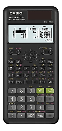 Casio® fx-300ES PLUS Natural-V.P.A.M. 2nd Edition Scientific Calculator, Black, FX-300ESPLS2-S