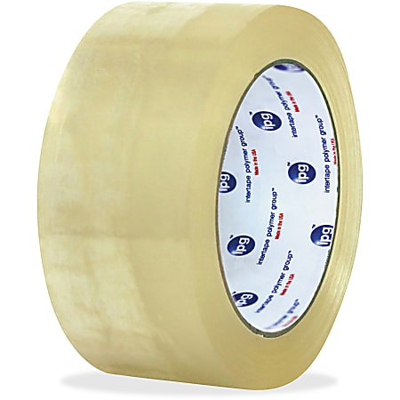 ipg Hot Melt Carton Sealing Tape - 1000 yd Length x 2" Width - 1.6 mil Thickness - Polypropylene Film - Rubber Resin Backing - 6 / Carton - Clear