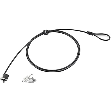 Lenovo 57Y4303 Security Cable Lock - Keyed Lock - Zinc Alloy, Galvanized Steel - 4.99 ft (0.18"Dia) Cable - For Notebook, Desktop Computer, Docking Station, Monitor