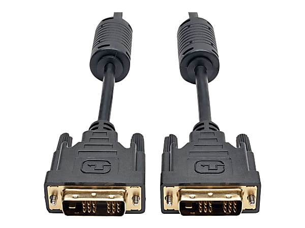 Tripp Lite DVI-D to DVI-D Single-Link TMDS Monitor Cable M/M 1080p 20ft -1 x DVI-D (Single-Link) Male Digital Video - Gold Plated Contact - Shielding - Black