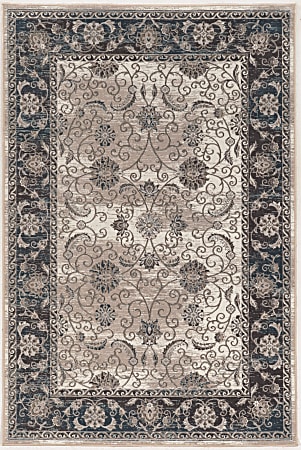 Linon Home Decor Products Paramount Area Rug, 144"H x 108"W, Isfahan, Gray/Blue