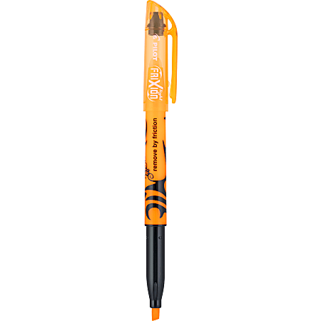 Pilot FriXion Light Erasable Highlighter, Chisel Tip, Orange Ink, Single Pen