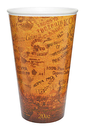 Dart Escape Print ThermoThin Insulated Cup - 20 / Bag - 25 / Carton - Multi - Foam - Hot Drink, Cold Drink, Beverage
