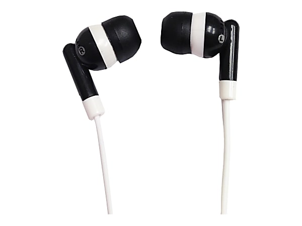 IQ Sound Digital Stereo Earphones - Stereo - Mini-phone (3.5mm) - Wired - 20 Hz to 20 kHz - Earbud - Binaural - In-ear - 3.50 ft Cable - Black