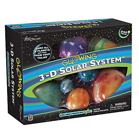 Great Explorations Glowing 3 D Solar System, Pre K To Grade 4