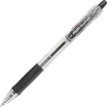 EasyTouch EasyTouch 0.7mm Retractable Ballpoint Pens - Fine Pen Point - 0.7 mm Pen Point Size - Retractable - Black - 36 / Display Box
