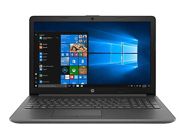 HP 15-db0050nr 15.6" Notebook - 1366 x 768 - A-Series A4-9125 2.30 GHz Dual-core (2 Core) - 4 GB RAM - 128 GB SSD - Chalkboard Gray, Ash Silver - Windows 10 Home - AMD Radeon R3 - BrightView - 10.25 Hour Battery Run Time