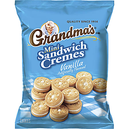 Quaker Oats Grandma&#x27;s Vanilla Mini Cookie Cremes -