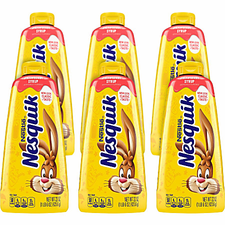 Nestle Strawberry Flavored Syrup - Strawberry - 22 fl oz - 6 / Carton