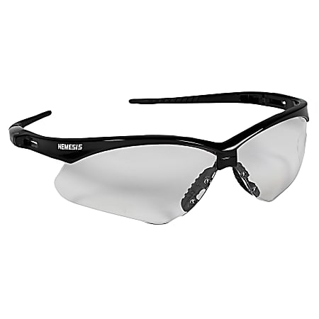 Kleenguard V30 Nemesis Safety Eyewear Universal Size Ultraviolet Protection  Clear Lens Black Frame Lightweight Flexible Comfortable Scratch Resistant 1  Each - Office Depot