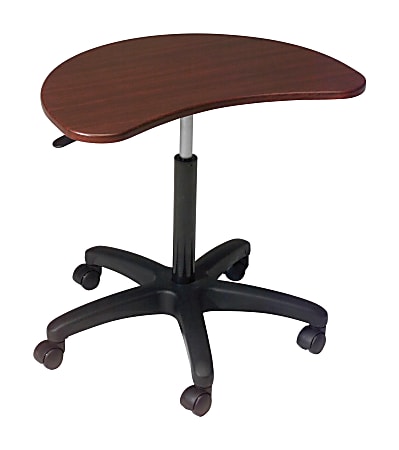 Balt® Pop Laminate Laptop Station, 31 1/4"H x 25 3/4"W x 15 3/4"D, Mahogany