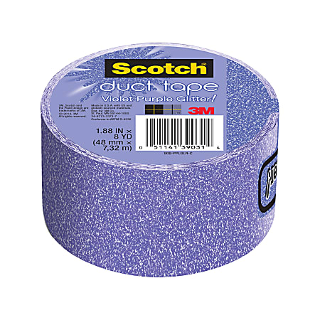 Scotch Expressions Duct Tape 3 Core 1.88 x 8 Yd. Violet Purple Glitter -  Office Depot