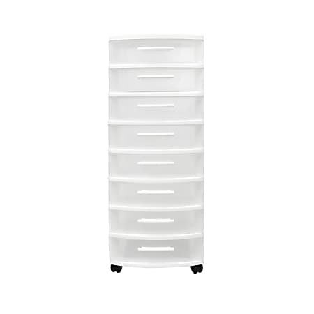 Transparent Plastic Drawer Storage 8 Drawers