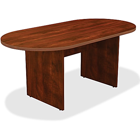 Lorell® Chateau Series Oval Conference Table, 6'W, Cherry