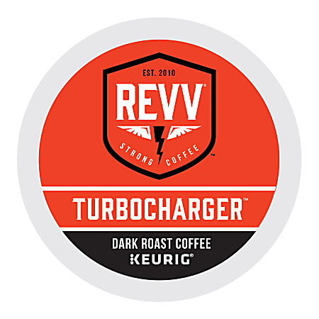 REVV Single-Serve Coffee K-Cup® Pods, Turbocharger, Carton Of 24