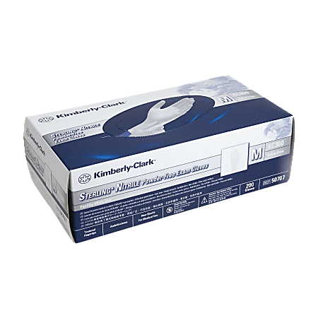 Kimberly-Clark® Sterling Exam Gloves, Medium, Light Gray, Box Of 200
