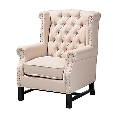 Baxton Studio 9518 Armchair, Beige