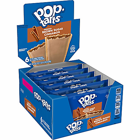 Pop-Tarts Frosted Brown Sugar Cinnamon - Cinnamon, Brown Sugar, Frosted Brown Sugar Cinnamon - 1 - 1.27 lb - 12 / Box
