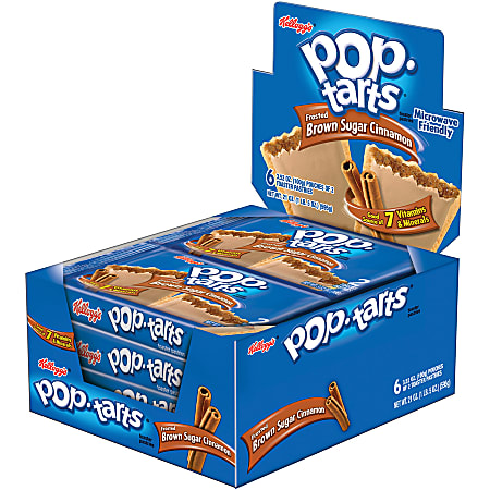 Pop-Tarts Frosted Brown Sugar Cinnamon - Cinnamon, Brown Sugar, Frosted Brown Sugar Cinnamon - 1 - 1.27 lb - 12 / Box