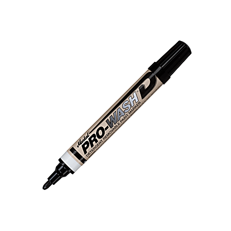 Markal PRO-WASH Liquid Paint Marker, D, Medium Point, Black