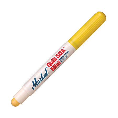 Markal Quik Stik Mini Solid Paint Marker, Round Point, Yellow