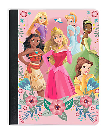 Disney Princess Wide Ruled Licensed Composition Notebook, 9.5" x 7.25", 100 Sheets