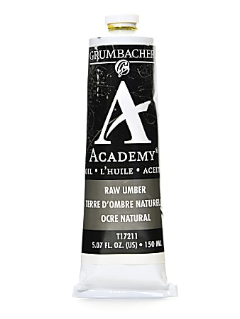 Grumbacher Academy Oil Colors, 5.07 Oz, Raw Umber, Pack Of 2
