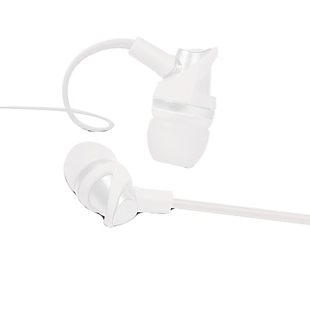 Bytech Vibrant Earbuds, White, BYAUEB132WT