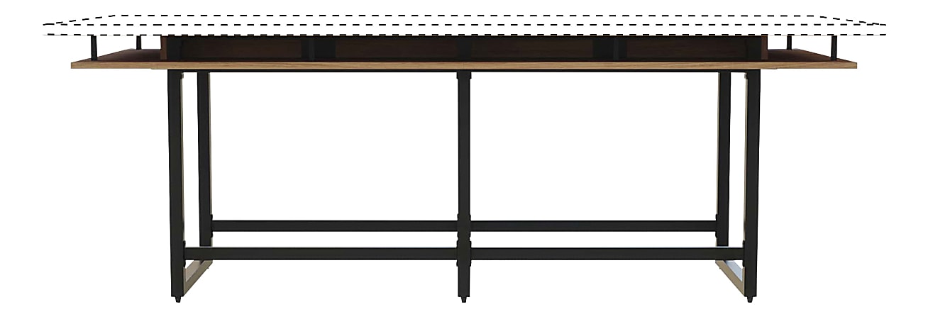 Safco® Mirella Standing-Height Metal Base For 2-Tier 10'/12' Conference Table, 42"H x 120"W 47-1/4"D, Black