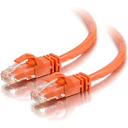 C2G-25ft Cat6 Snagless Crossover Unshielded (UTP) Network Patch Cable - Orange - Category 6  - 27895