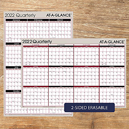 At A Glance Quarterly Calendar A123 22 - Office Depot
