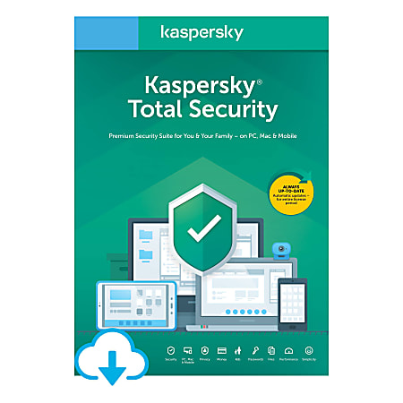 Kaspersky® Total Security, For 3 Devices, 1-Year Subscription, Download