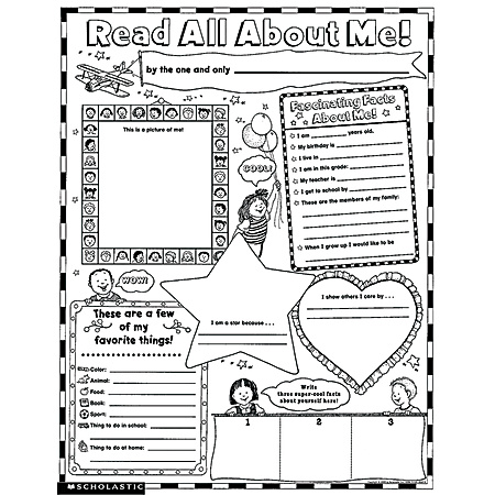 Scholastic® Read All About Me Instant Personal Poster Sets, 17" x 22", Pack Of 30 Sets