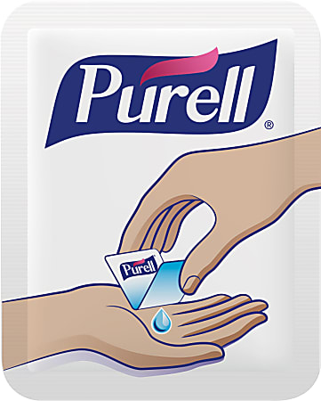 Purell&reg; Singles Advanced Hand Sanitizer Individual Single-Use Packets, 0.04 oz (1.2 mL), Case Of 500 Packets