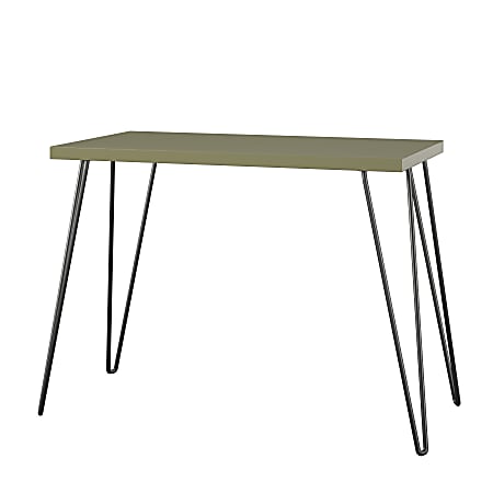 Ameriwood Home Owen 40"W Retro Computer And Writing Desk, Olive