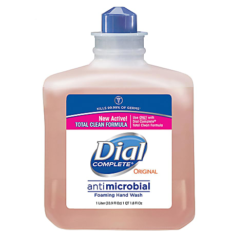 Dial Complete Antibacterial Foam Handwash Refill - 33.8 fl oz (1000 mL) - Kill Germs - Hand, Skin - Orange - Rich Lather - 6 / Carton