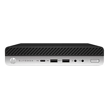 HP EliteDesk 705 G5 Mini Desktop PC, AMD Ryzen 5 PRO, 8GB Memory, 256GB Solid State Drive, Windows® 10 Pro